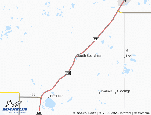 Mappa MICHELIN South Boardman - ViaMichelin