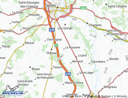 Mapa MICHELIN La Rouzerie - ViaMichelin