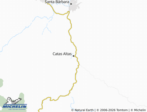 Mapa MICHELIN Catas Altas - ViaMichelin