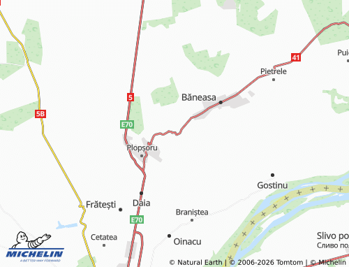 MICHELIN Frasinu map - ViaMichelin