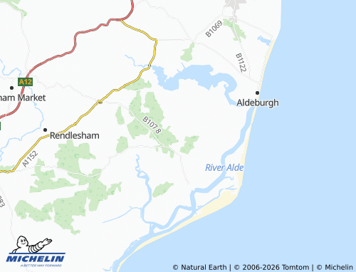 Carte MICHELIN Sudbourne - ViaMichelin