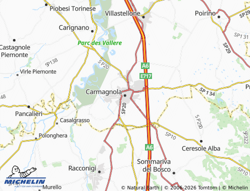 Mapa MICHELIN Carmagnola - ViaMichelin