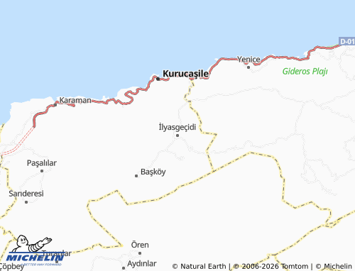 MICHELIN İlyasgeçidi map - ViaMichelin