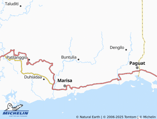 MICHELIN Buntulia map - ViaMichelin