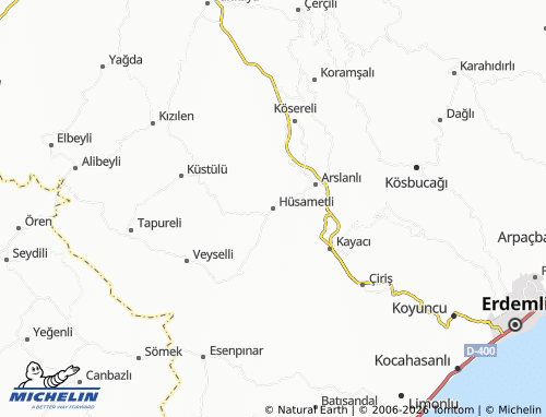 MICHELIN Hüsametli map - ViaMichelin