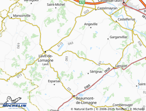 MICHELIN Coutures map - ViaMichelin
