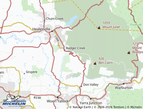 MICHELIN Mount Toolebewong map - ViaMichelin