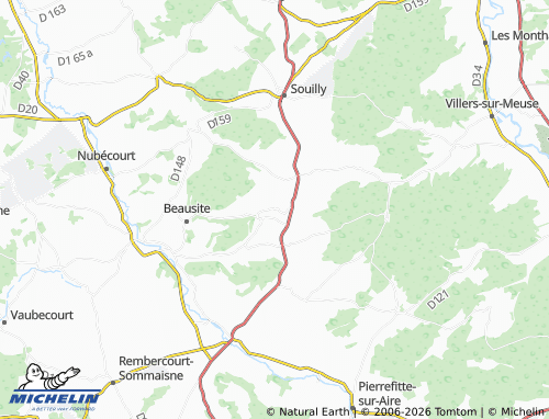 Mapa MICHELIN Mondrecourt - ViaMichelin