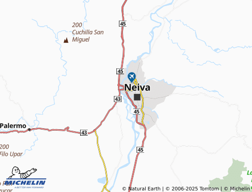 MICHELIN Brisas del Magdalena map - ViaMichelin