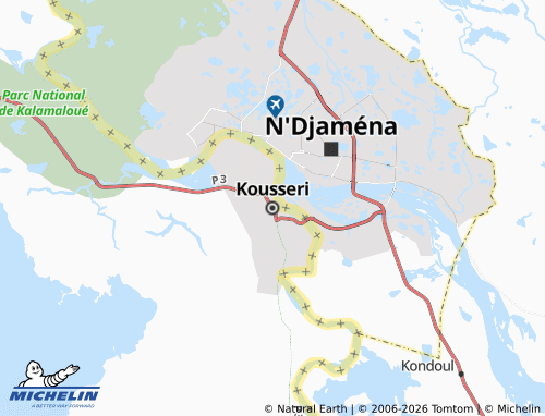 MICHELIN Kousseri map - ViaMichelin