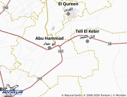 Mappa MICHELIN al-'Aibbasah - ViaMichelin