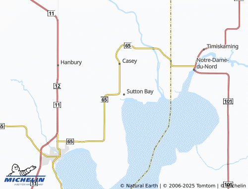 MICHELIN Sutton Bay map - ViaMichelin