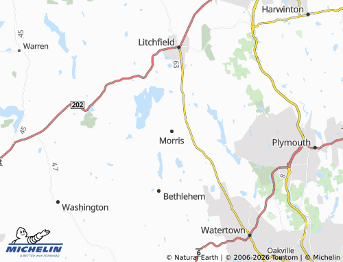 Mappa MICHELIN Morris - ViaMichelin