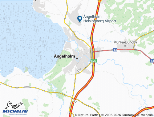 Carte MICHELIN Ängelholm - ViaMichelin