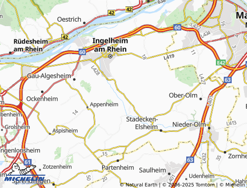 Kaart MICHELIN Großwinternheim - ViaMichelin