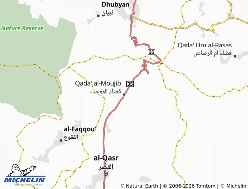 MICHELIN Al Mujeb map - ViaMichelin