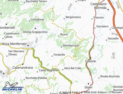 Mapa MICHELIN Mombaruzzo - ViaMichelin