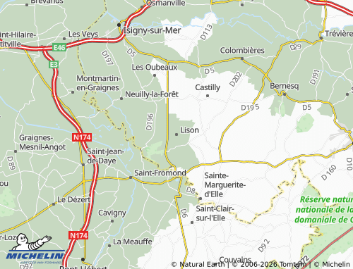 MICHELIN Lison map - ViaMichelin