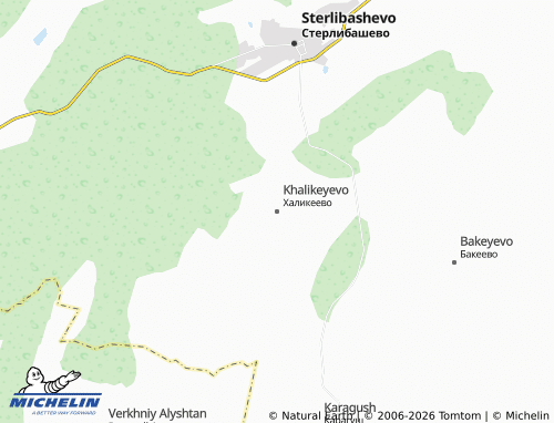 MICHELIN-Landkarte Khalikeyevo - ViaMichelin