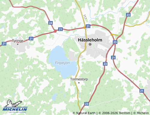 MICHELIN-Landkarte Sjörröd - ViaMichelin