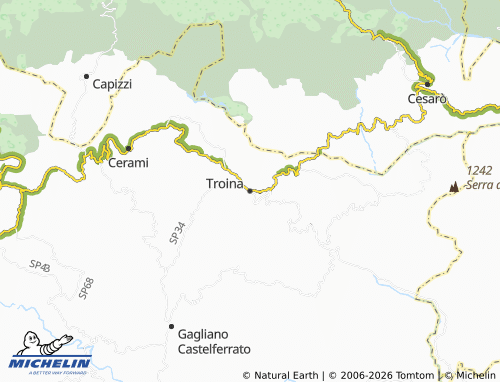 MICHELIN Troina map - ViaMichelin