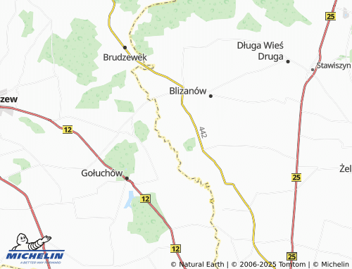 Kaart MICHELIN Łaszków - ViaMichelin