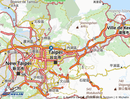 MICHELIN Neihu District map - ViaMichelin
