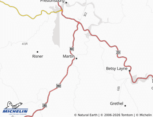 Carte MICHELIN Martin - ViaMichelin