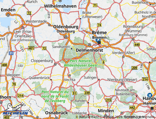 MICHELIN Oldenburg map - ViaMichelin