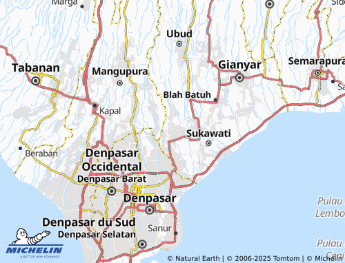 MICHELIN Singapadu map - ViaMichelin