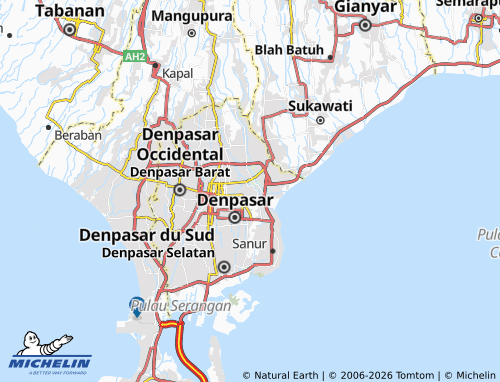 MICHELIN Kesiman map - ViaMichelin