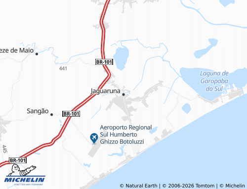 Mapa MICHELIN Jaguaruna - ViaMichelin