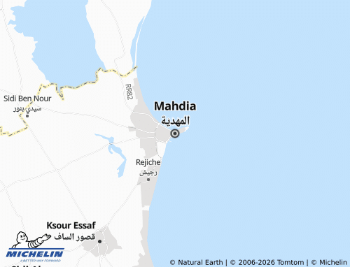 MICHELIN al-Mahdiyyah map - ViaMichelin