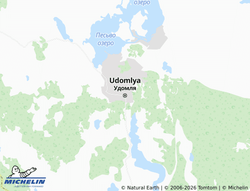Mapa MICHELIN Udomlya - ViaMichelin