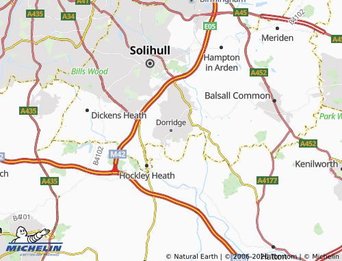 Mappa MICHELIN Dorridge - ViaMichelin