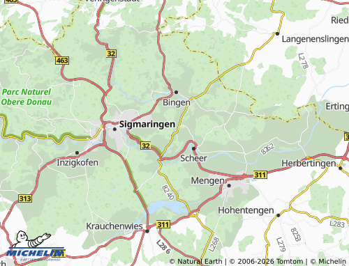MICHELIN Laucherthal map - ViaMichelin