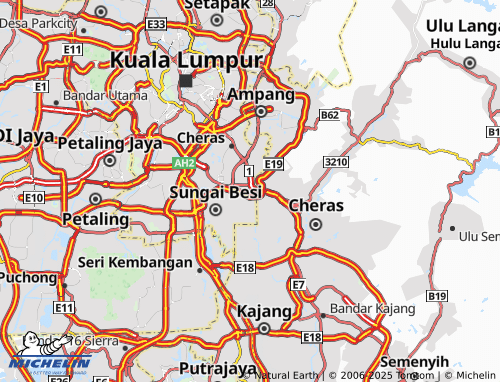 MICHELIN-Landkarte Taman Orkid Desa, Cheras - ViaMichelin
