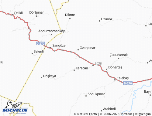 MICHELIN Bişi map - ViaMichelin