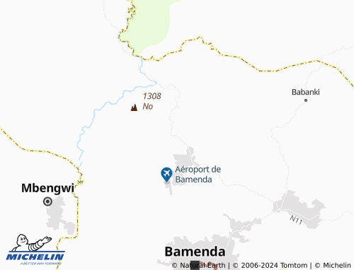 MICHELIN Bafut map - ViaMichelin