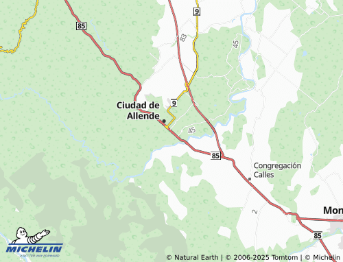 MICHELIN Centro de Allende map - ViaMichelin