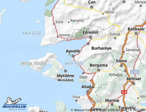 Kaart MICHELIN Ayvalık - ViaMichelin