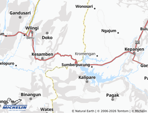 MICHELIN Olak Alen map - ViaMichelin