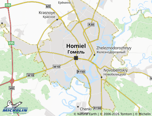 MICHELIN Gomel map - ViaMichelin