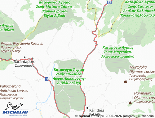 Mapa MICHELIN Dolichi - ViaMichelin