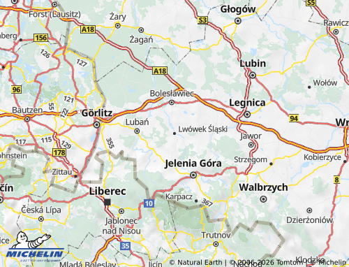 MICHELIN Lwówecki map - ViaMichelin
