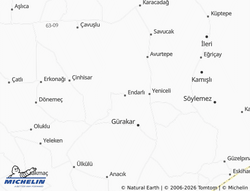 MICHELIN Endarlı map - ViaMichelin