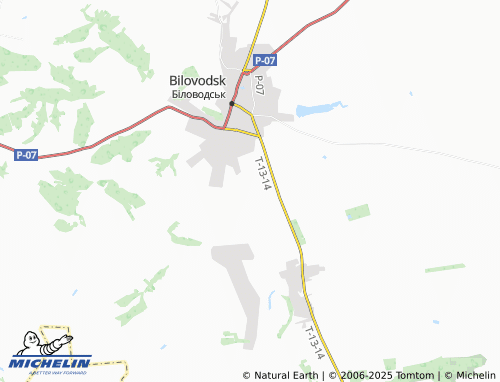 MICHELIN Horodnie map - ViaMichelin