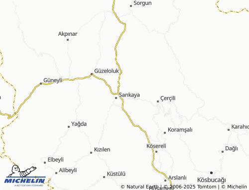 MICHELIN-Landkarte Aydınlar - ViaMichelin