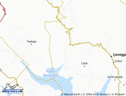 Mappa MICHELIN Erkalkan - ViaMichelin