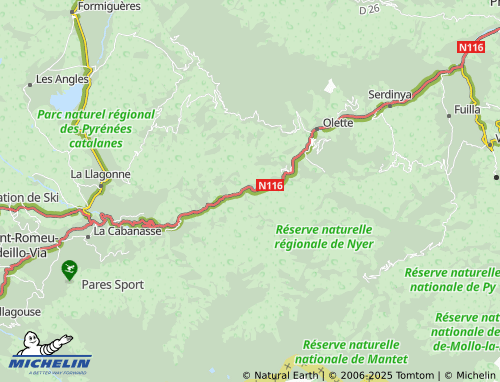 MICHELIN Thuès-entre-Valls map - ViaMichelin